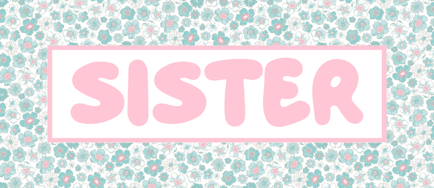 LIBERTY FLORAL RECTANGLE VINYL LABEL