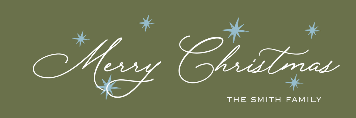 long + skinny MERRY CHRISTMAS GIFT TAG