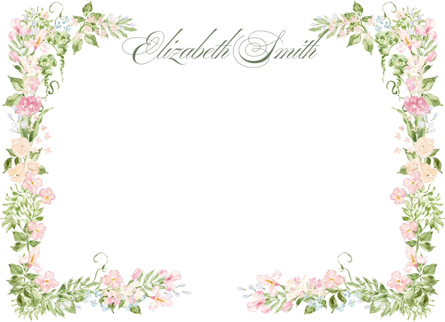 Spring Florals stationery