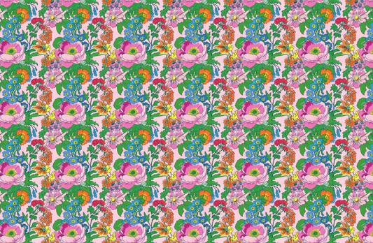 RETRO floral tear away paper placemat