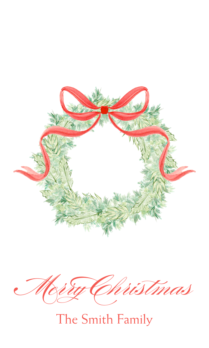 WREATH GIFT TAG