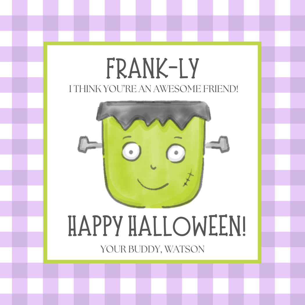 FRANK HALLOWEEN GIFT TAG