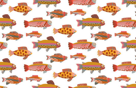 RETRO FISH tear away placemat