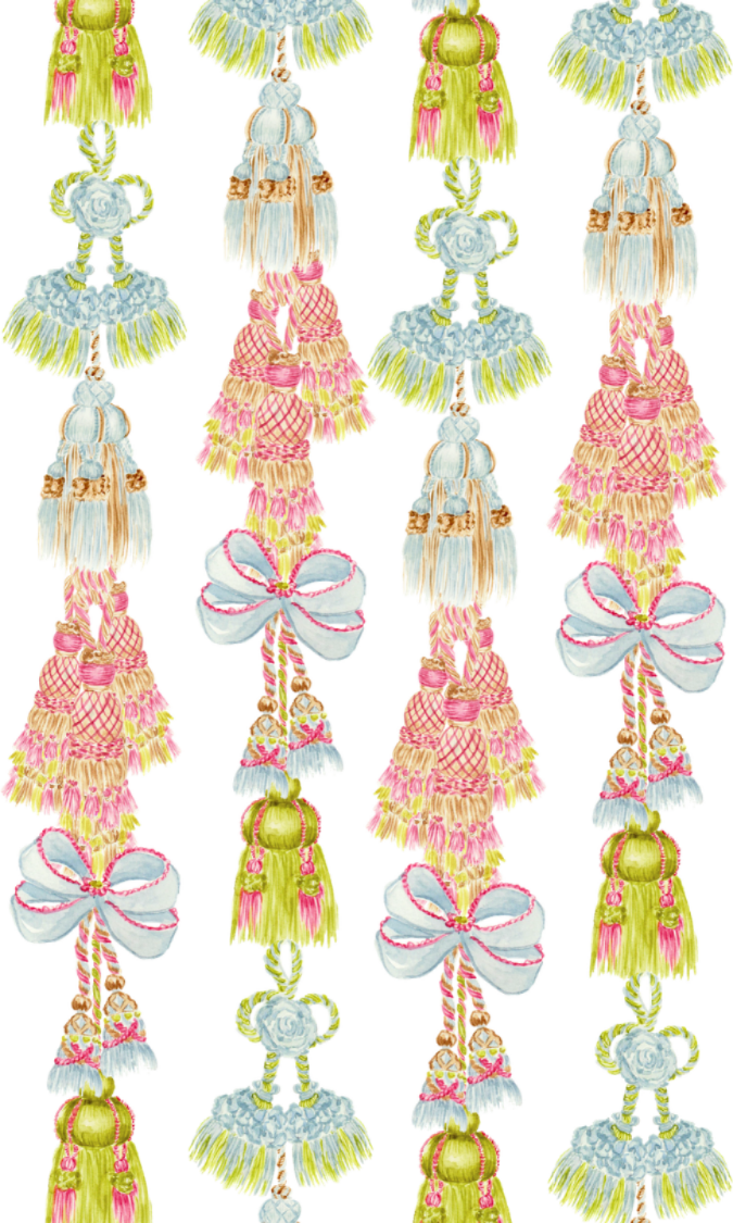 CHRISTMAS TASSELS GIFT TAG