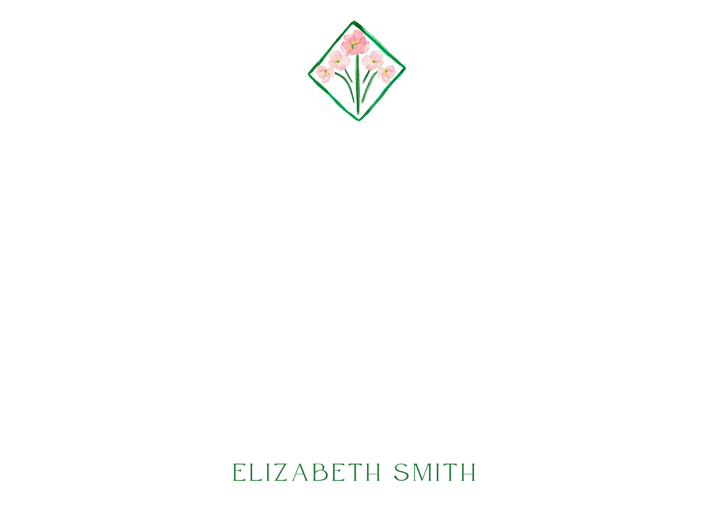 pink poppy stationery