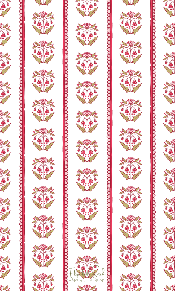 CHRISTMAS DIAMOND FLORAL GIFT TAGS