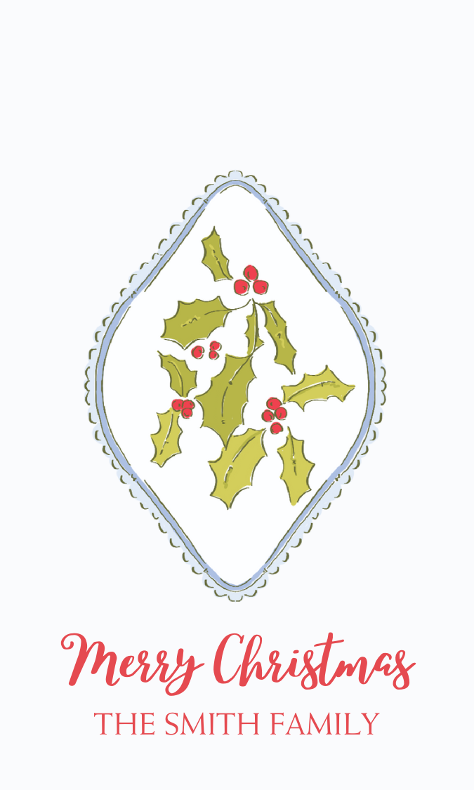 HOLLY GIFT TAG