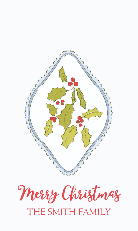 HOLLY GIFT TAG