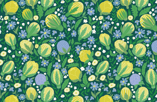 garden floral tear away paper placemat