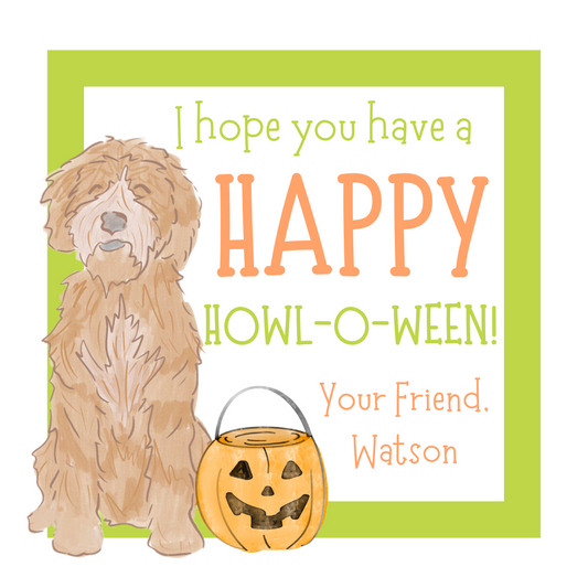 HAVE A HAPPY HOWL-O-WEEN GIFT TAG