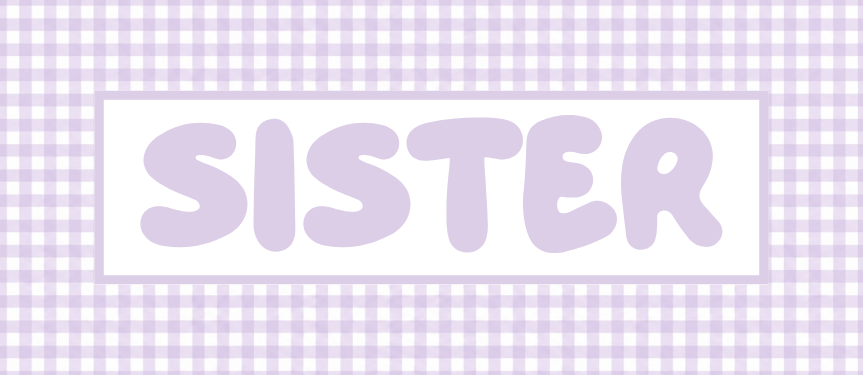 GINGHAM RECTANGLE VINYL LABEL