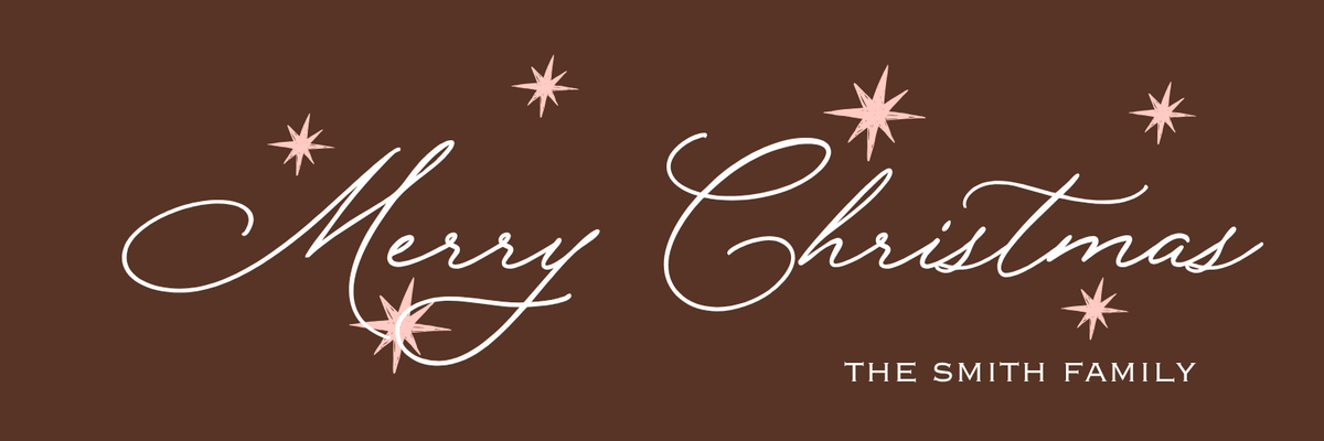 long + skinny MERRY CHRISTMAS GIFT TAG