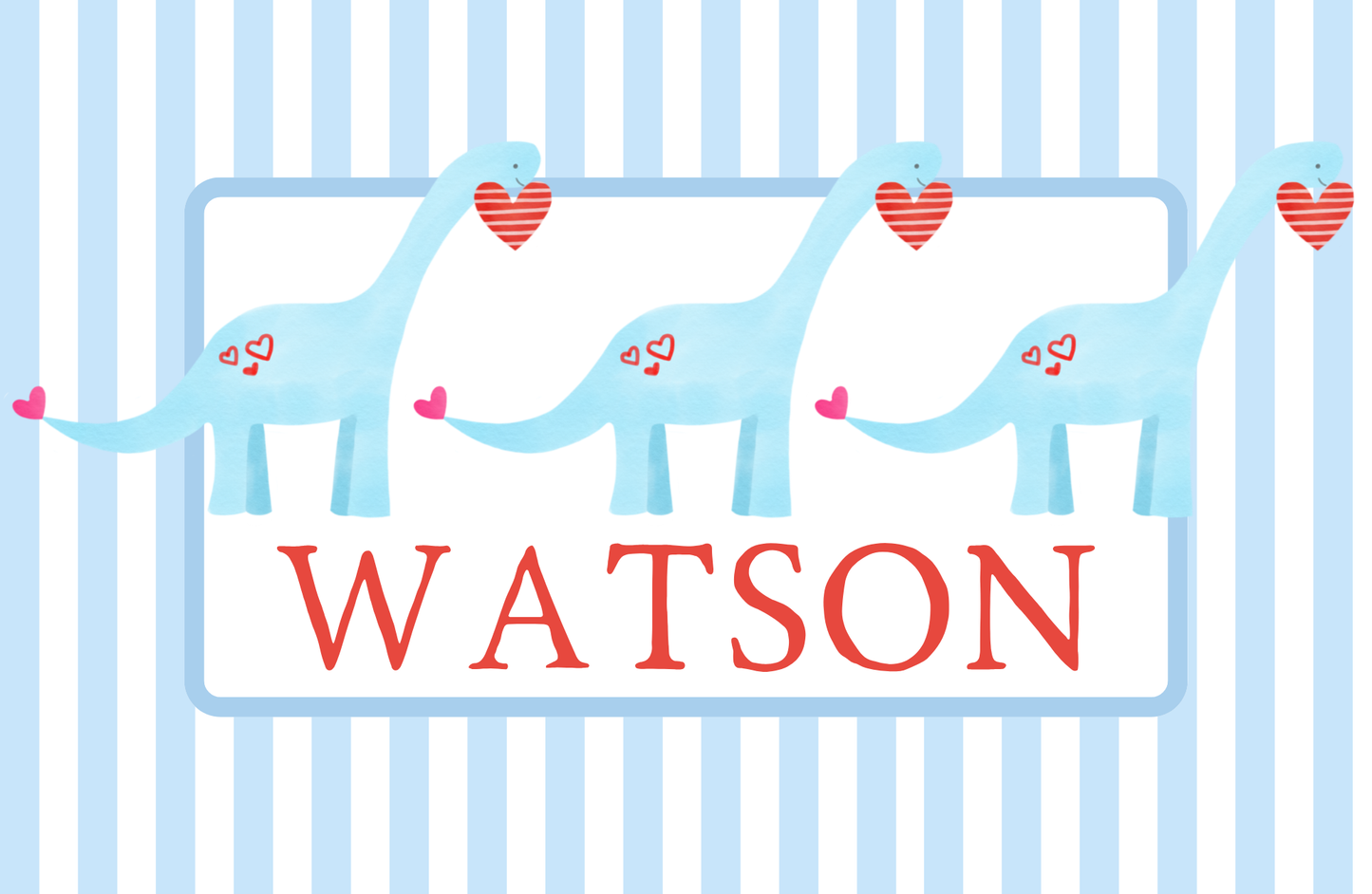 DINO VALENTINE PLACEMAT