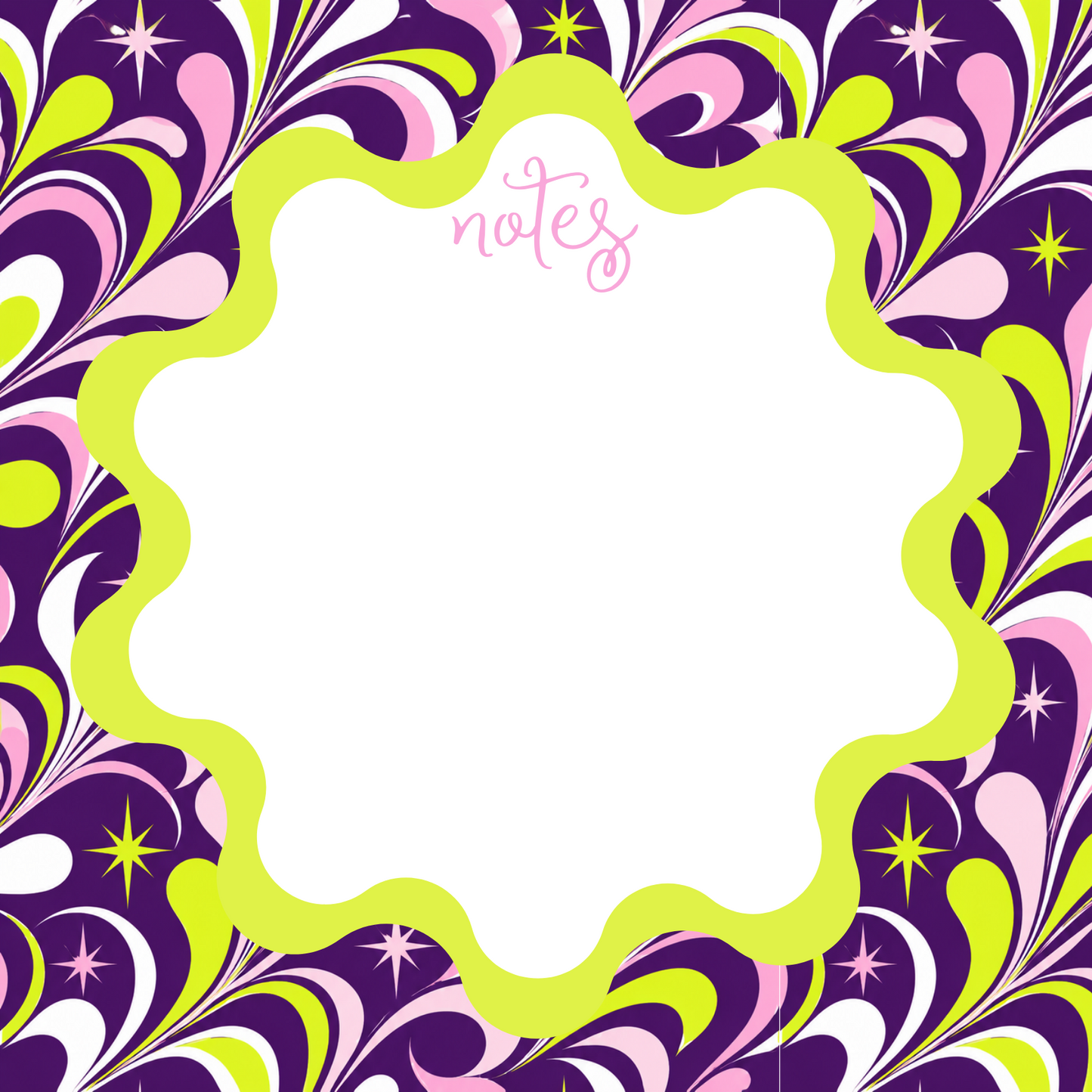 NEON  PINK + PURPLE COLORFUL NOTEPAD