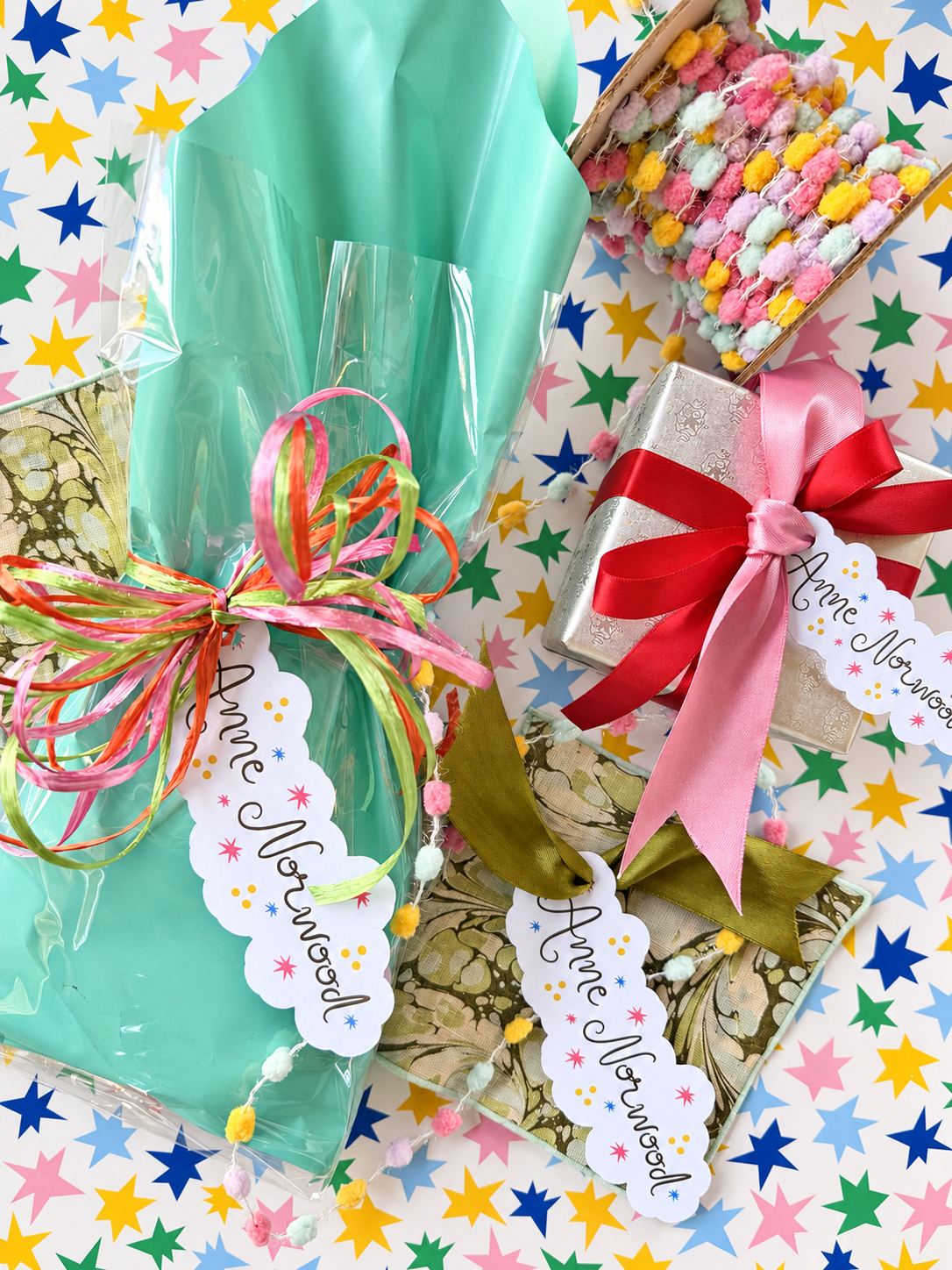 DIE CUT NAME GIFT TAGS