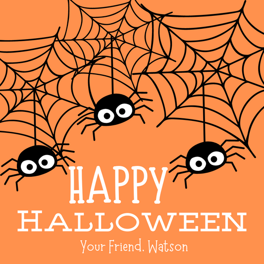 SPIDEY HALLOWEEN GIFT TAG