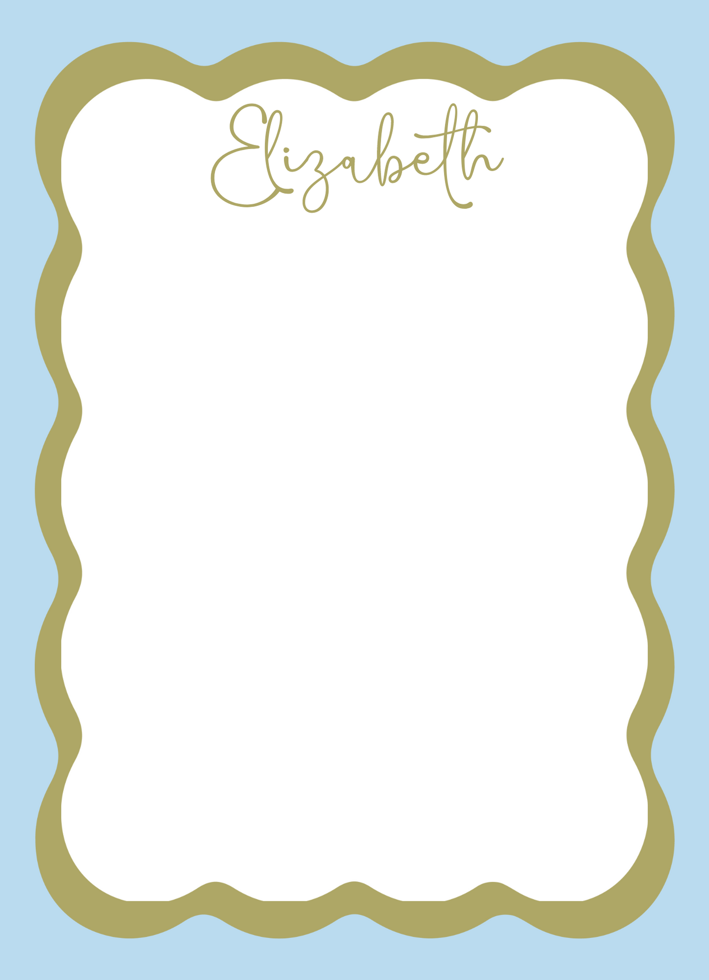 5x7 scalloped notepads