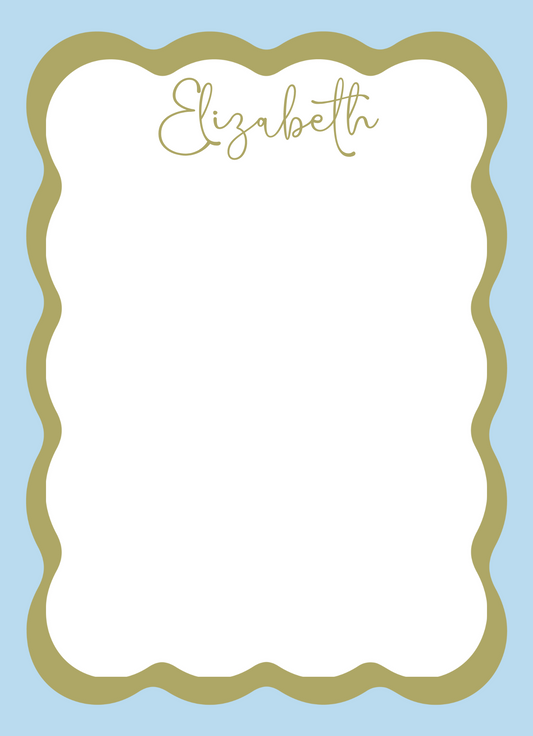 5x7 scalloped notepads