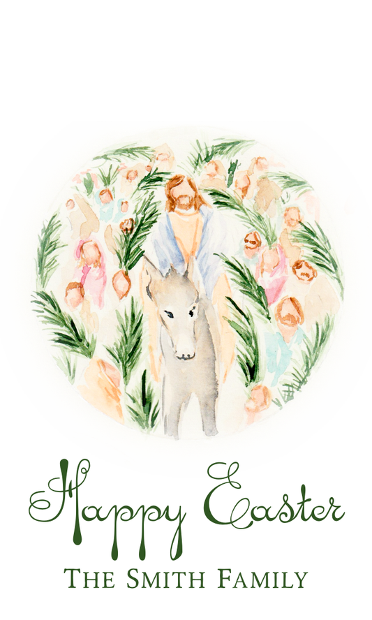 WATERCOLOR JESUS GIFT TAG