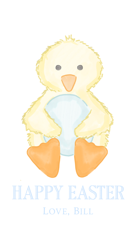 SWEET DUCK EASTER GIFT TAG