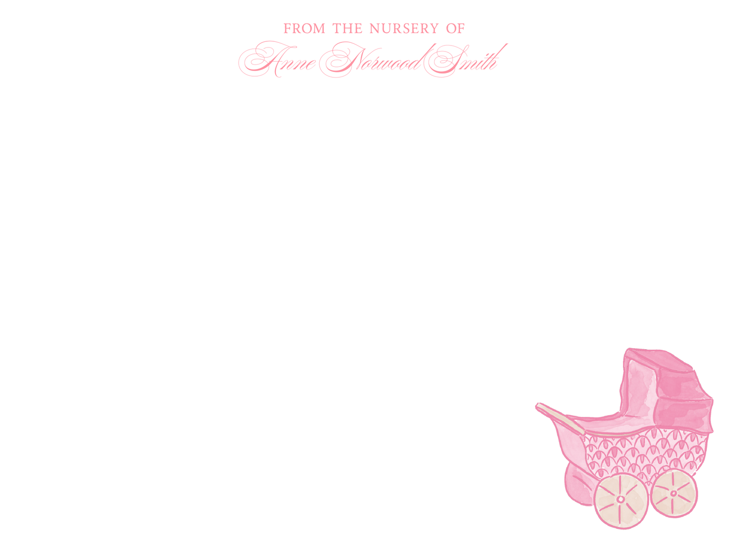 pink Hungarian stroller