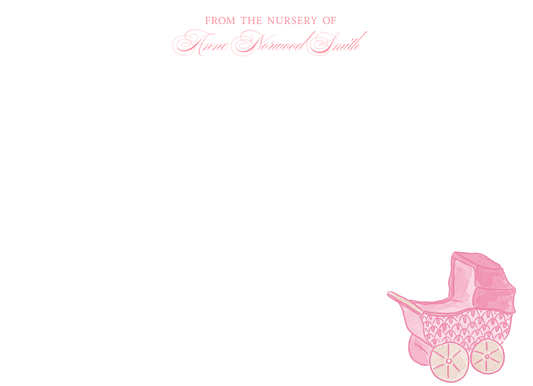 pink Hungarian stroller