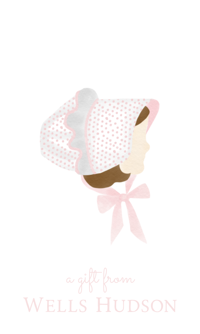 PINK SWEET LITTLE GIRL GIFT TAG