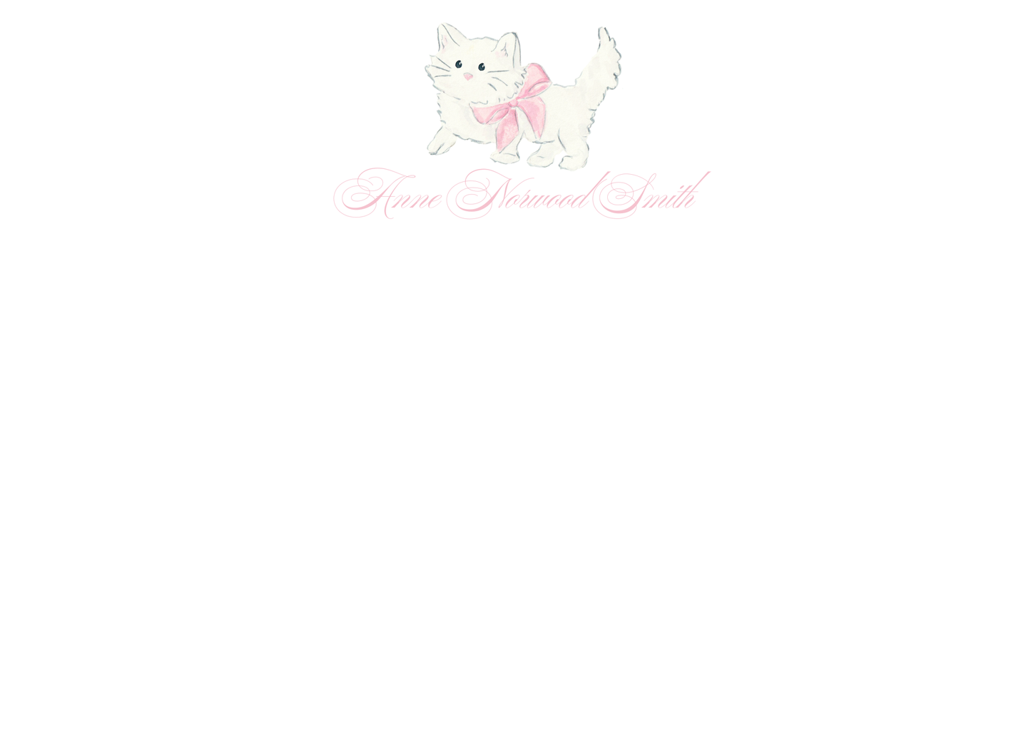 sweet kitty stationery