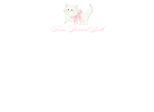 sweet kitty stationery