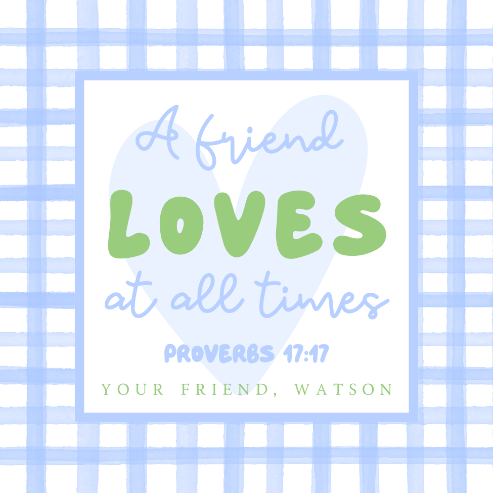 A FRIEND LOVES AT ALL TIMES VALENTINE