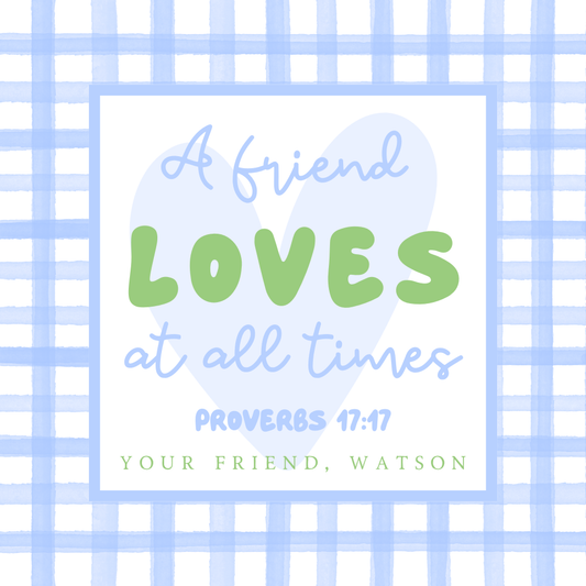 A FRIEND LOVES AT ALL TIMES VALENTINE