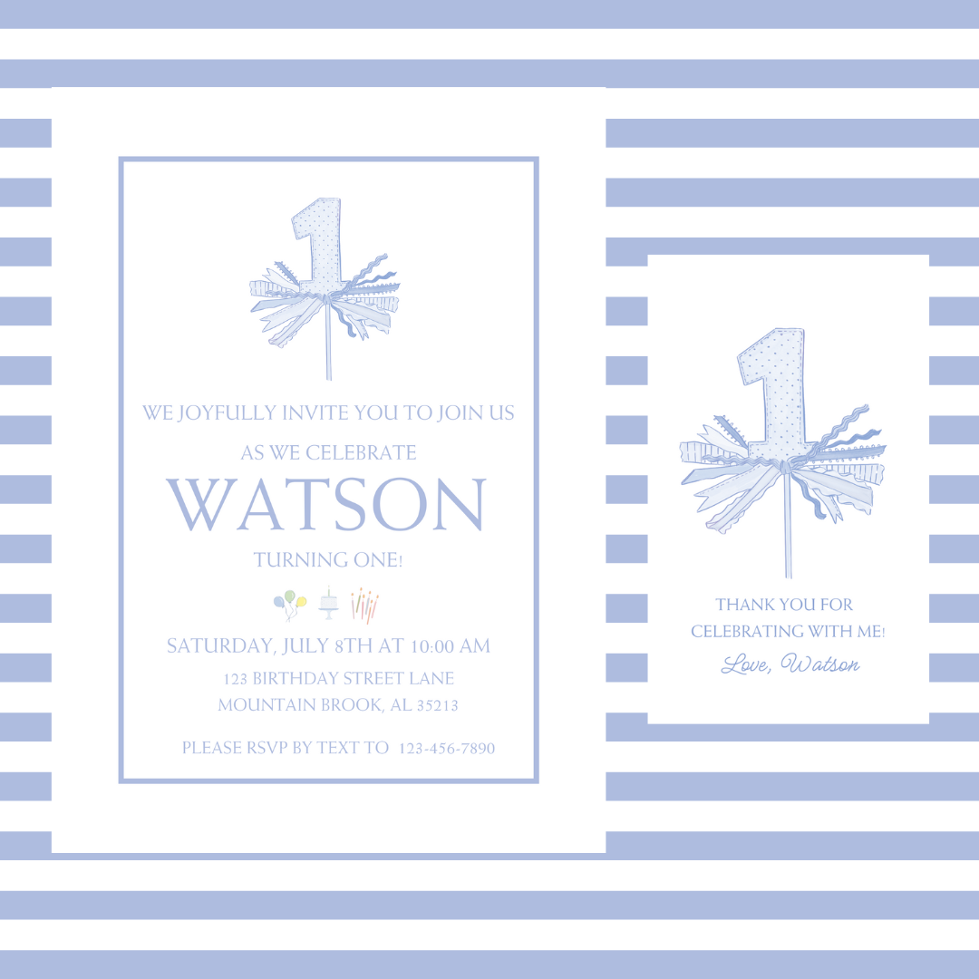 1st birthday invitation