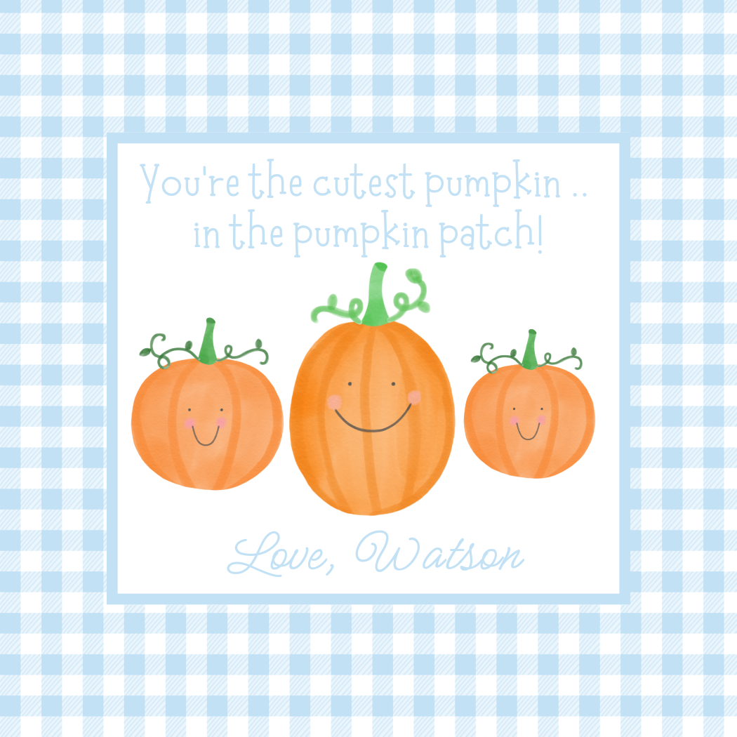 SWEET CUTEST PUMPKIN IN THE PATCH GIFT TAG