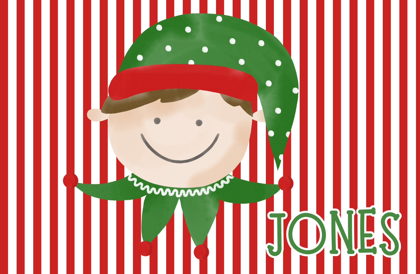 LITTLE BOY ELF LAMINATED PLACEMAT