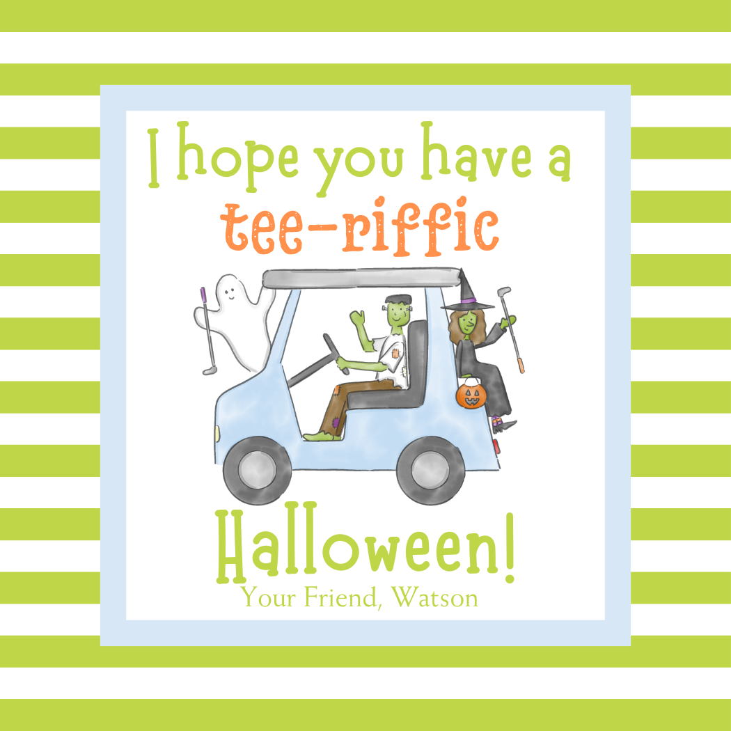 TEE-RIFFIC HALLOWEEN GIFT TAG