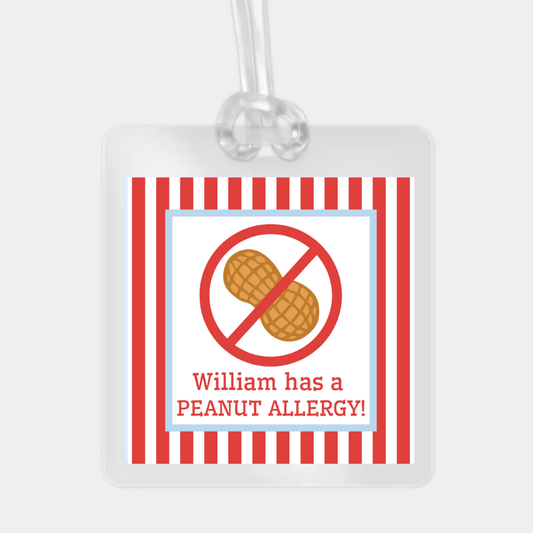 Allergy alert bag tag