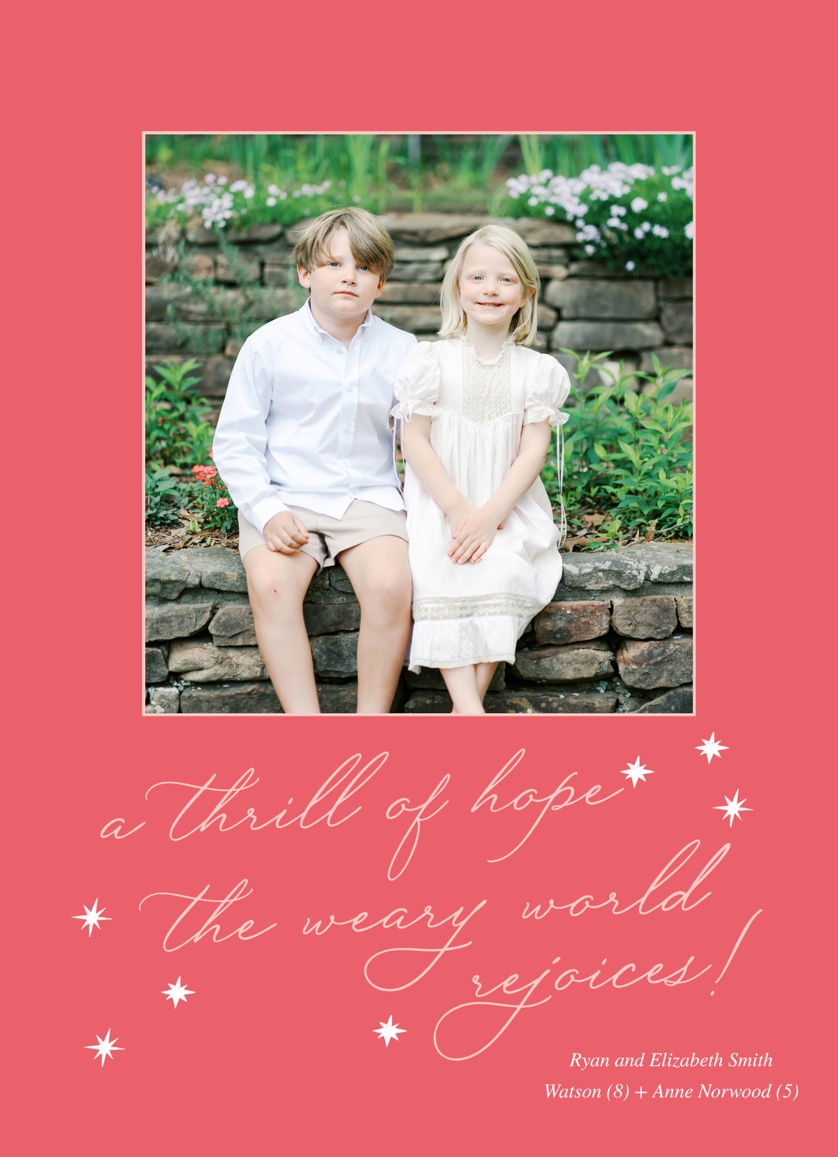 A THRILL OF HOPE CHRISTMAS CARD