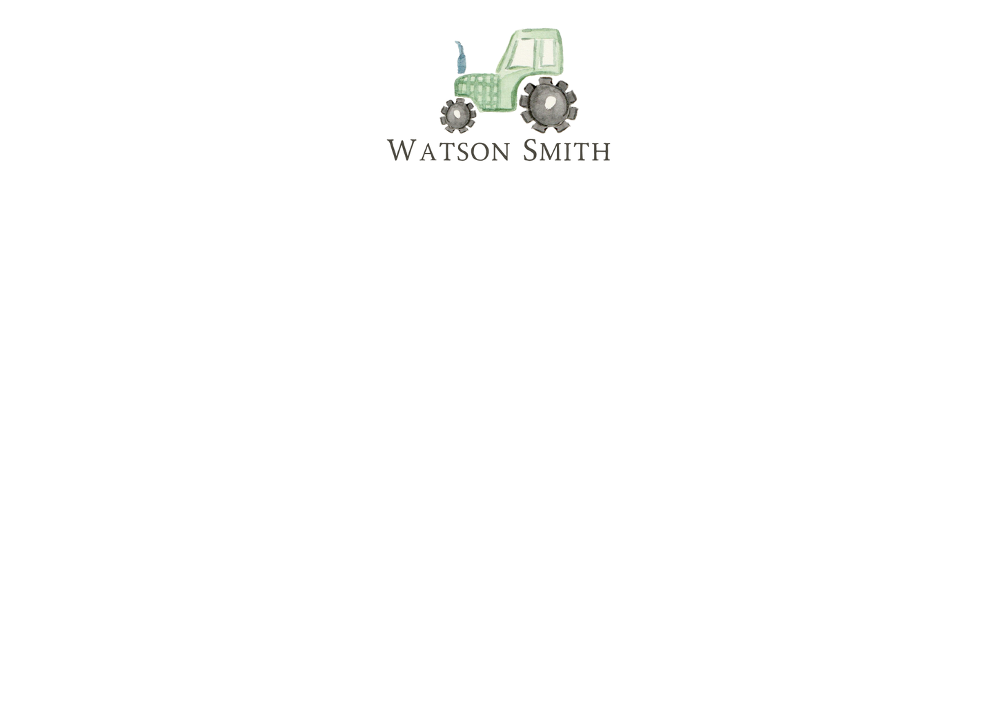tractor stationery