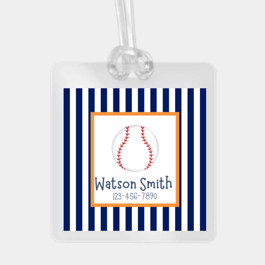 baseball bag tag