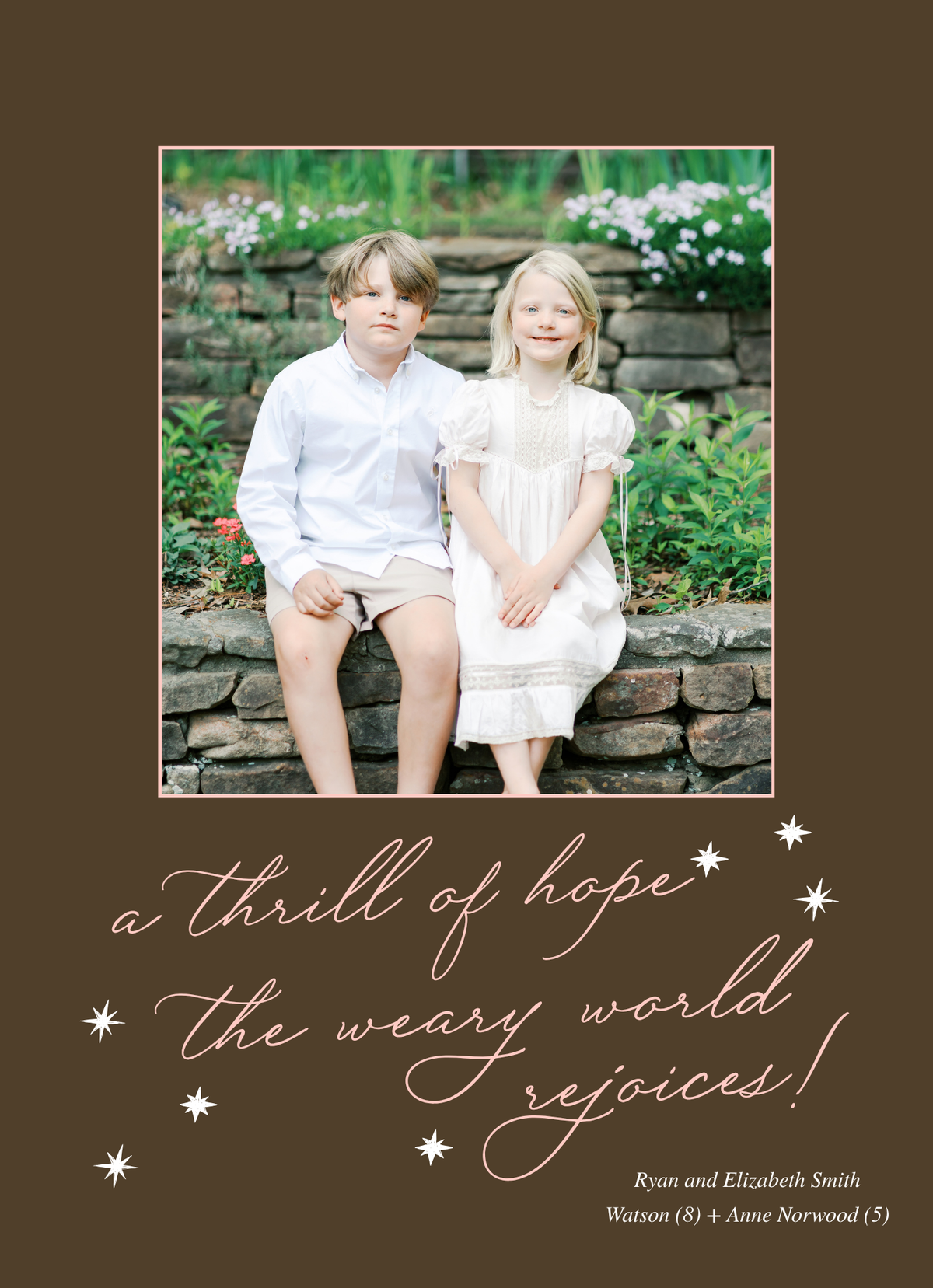 A THRILL OF HOPE CHRISTMAS CARD