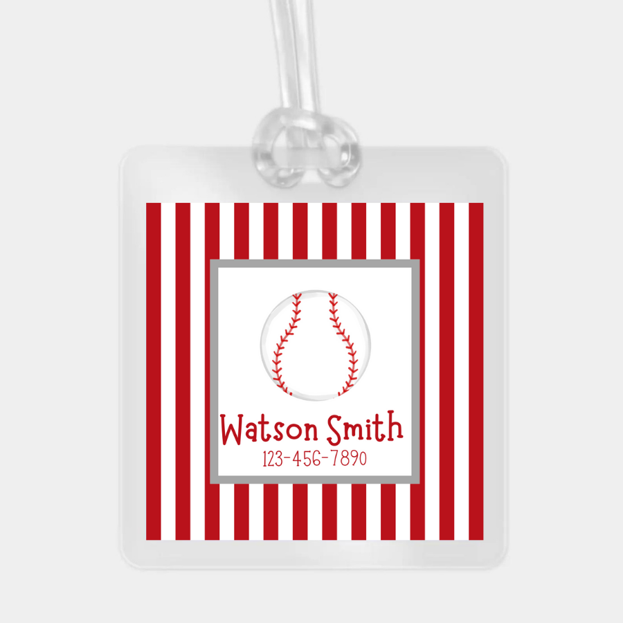 baseball bag tag