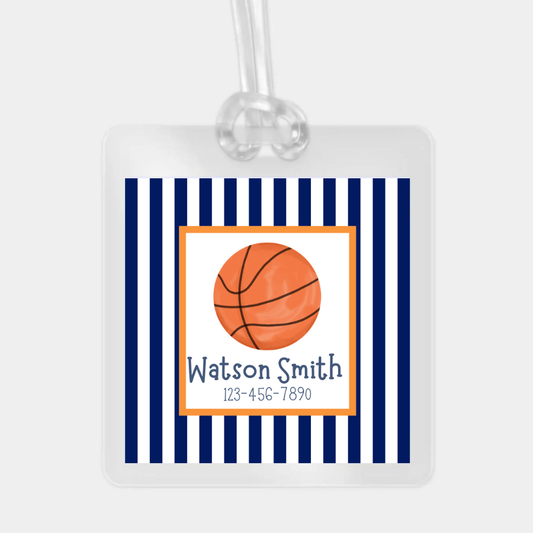 basketball bag tag