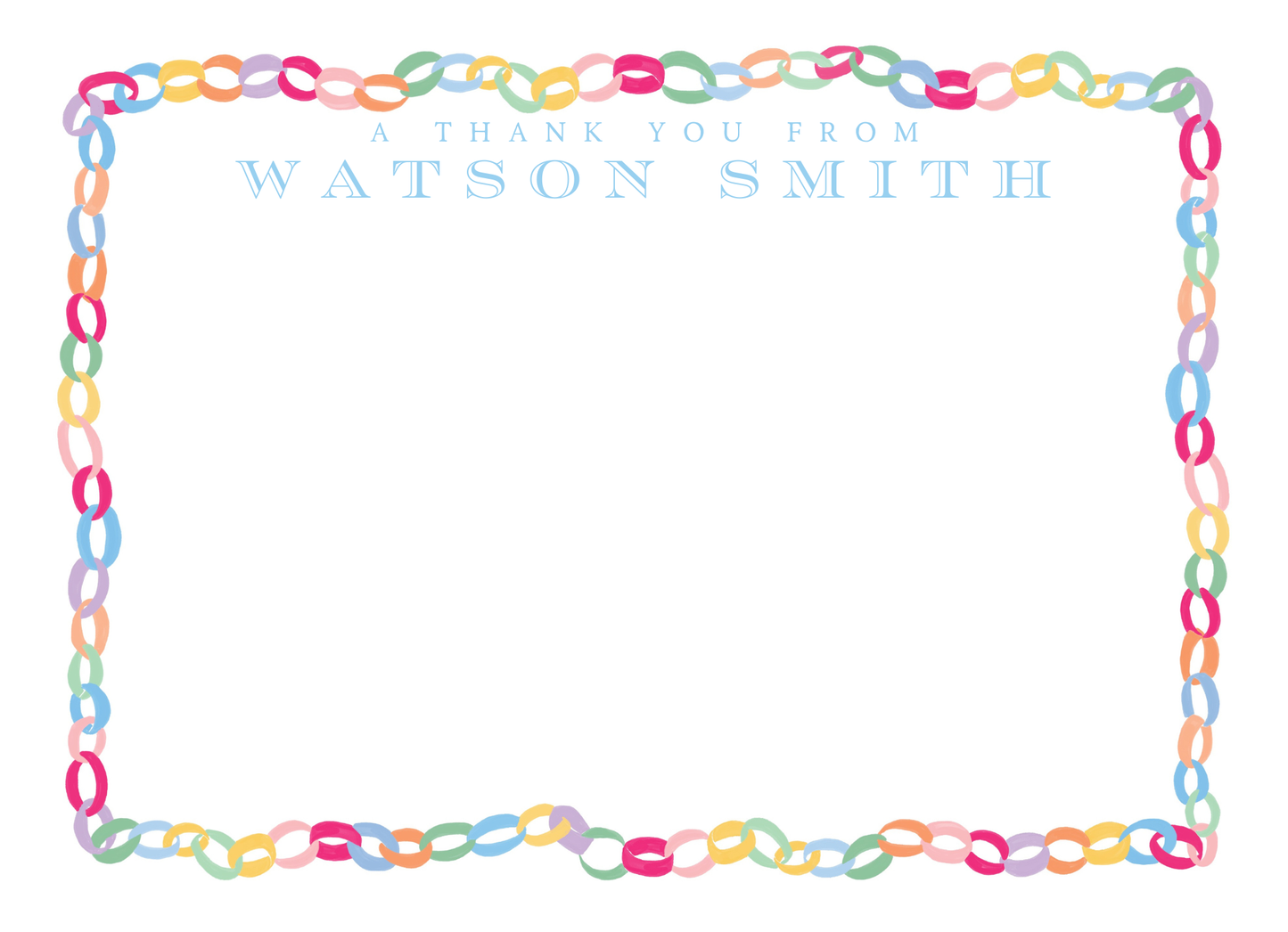 BALLOON DOG PARTY THANK YOU CARDS