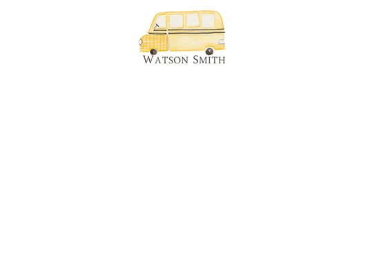school bus stationery