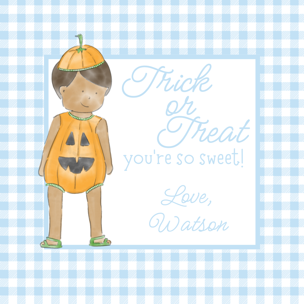 sweet pumpkin boy tick or treat