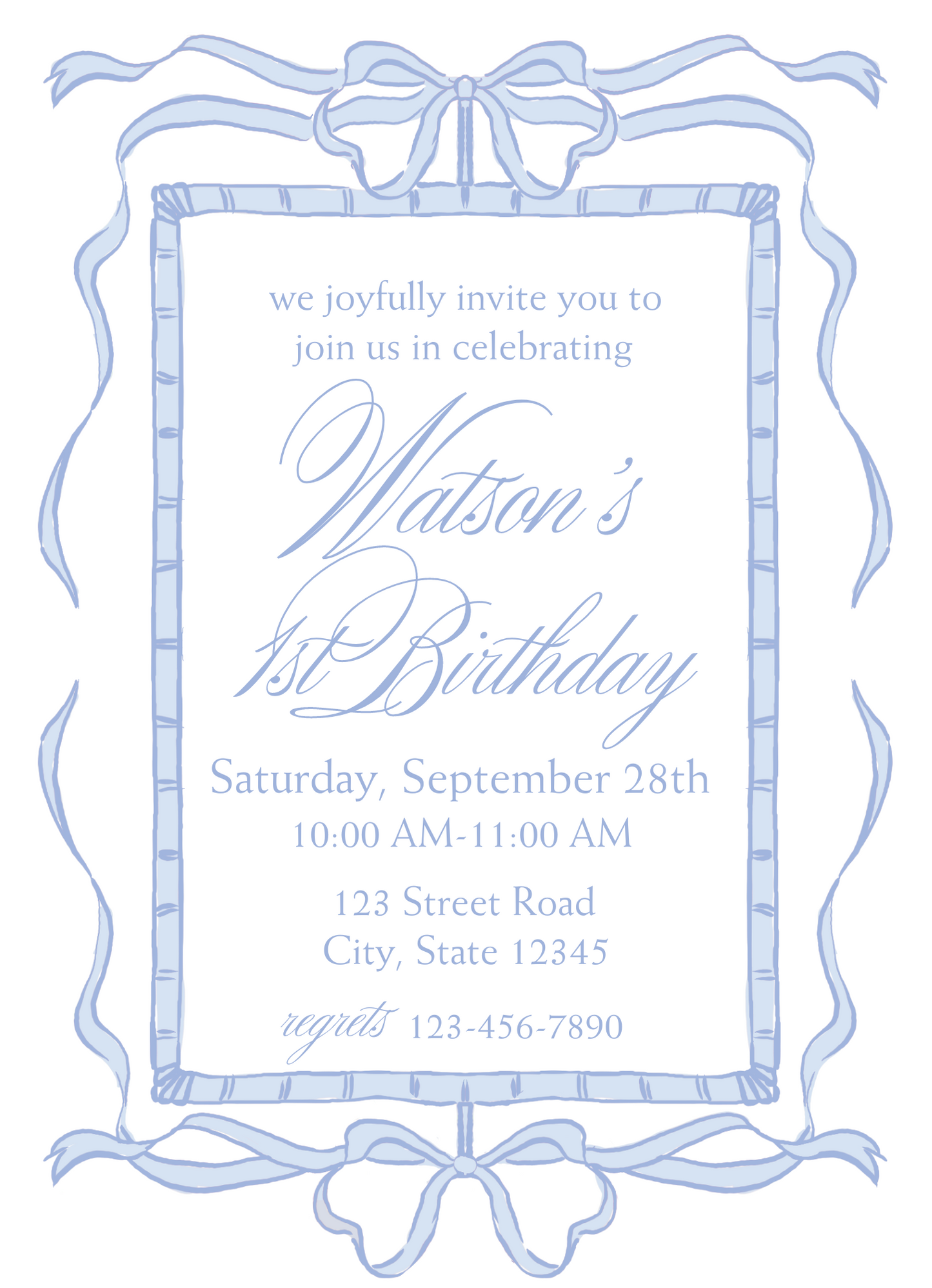 sweet birthday invitation