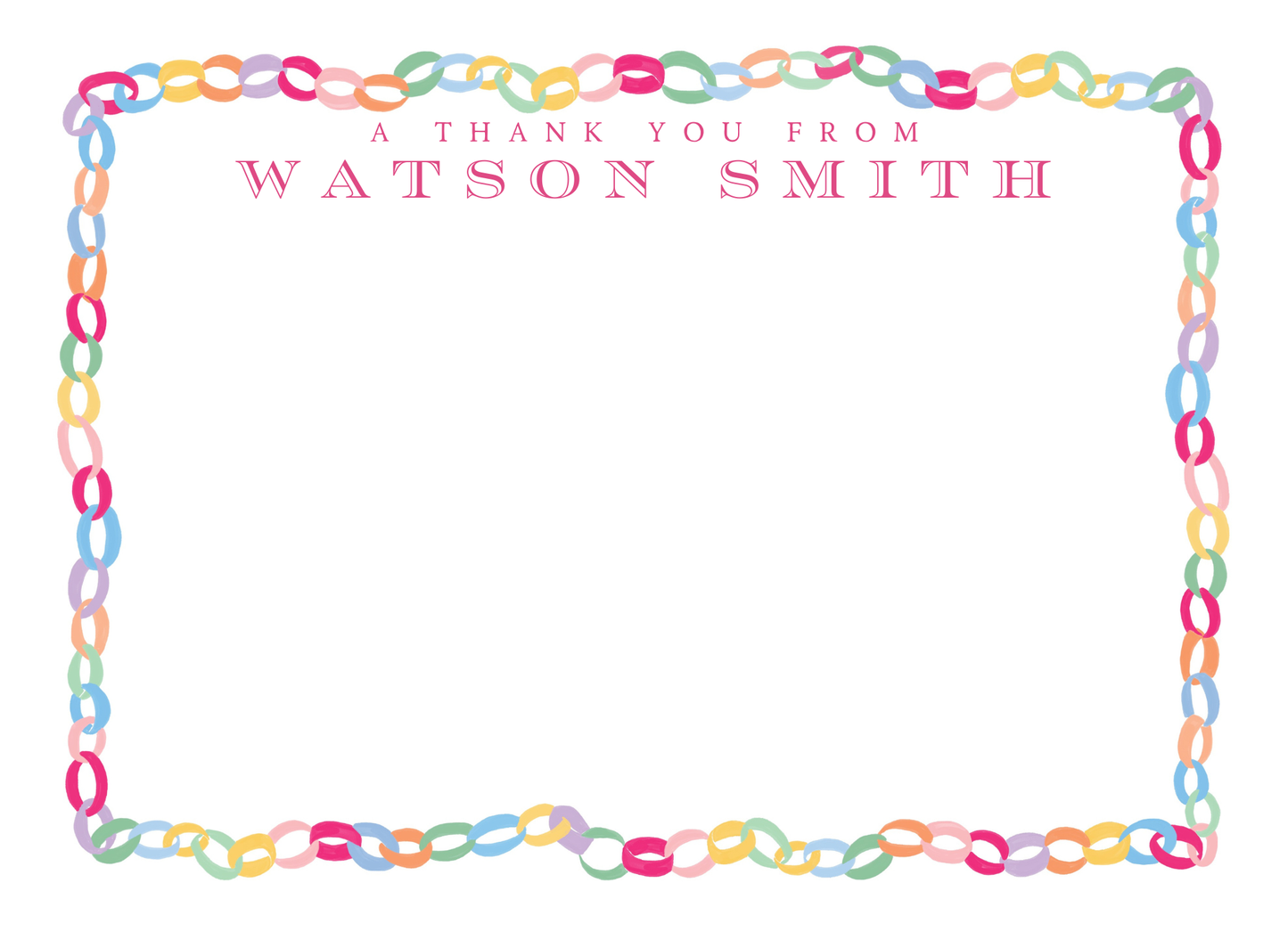 BALLOON DOG PARTY THANK YOU CARDS
