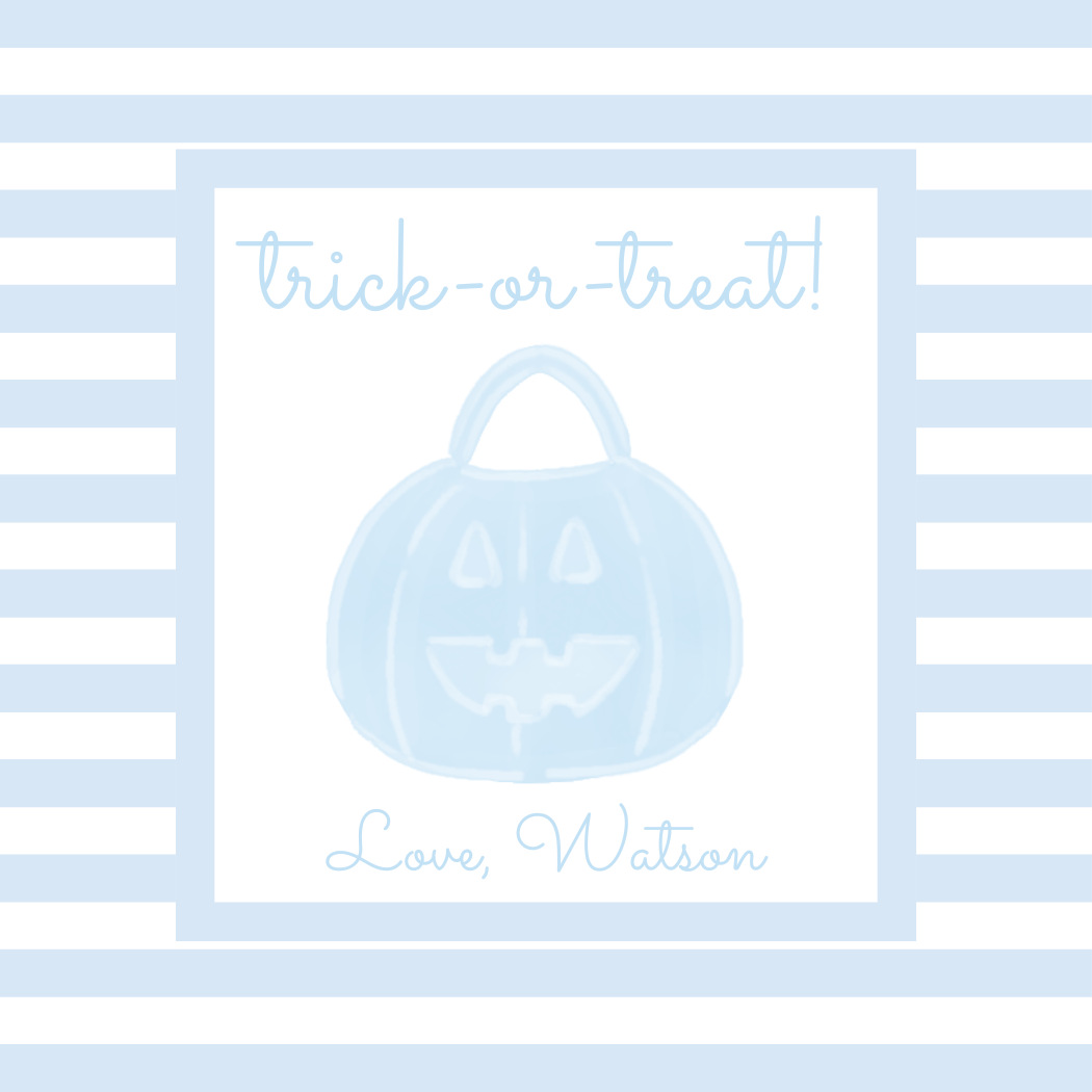 TRICK-OR-TREAT HALLOWEEN GIFT TAG