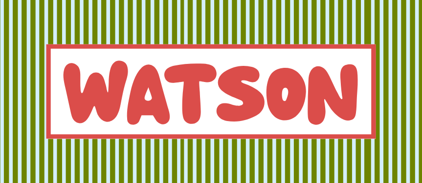 GREEN + RED RECTANGLE VINYL LABEL