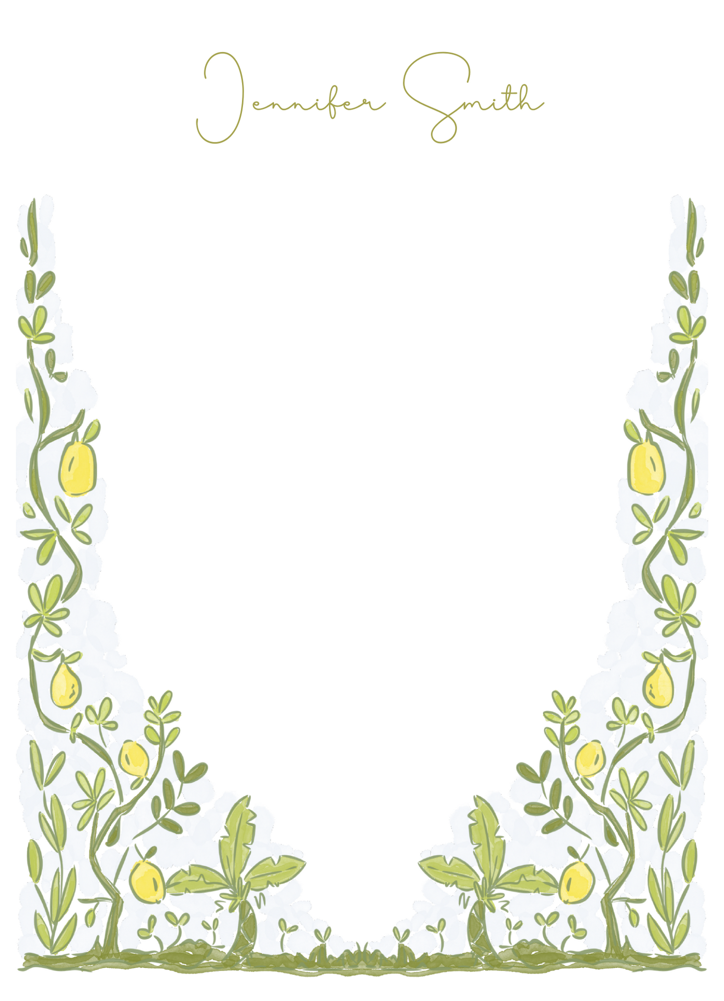 lemon tree notepad